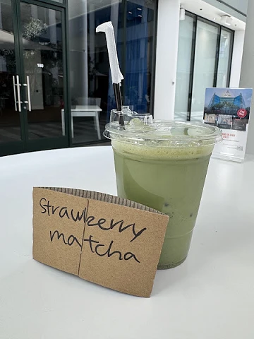 Iced Strawberry Matcha Latte